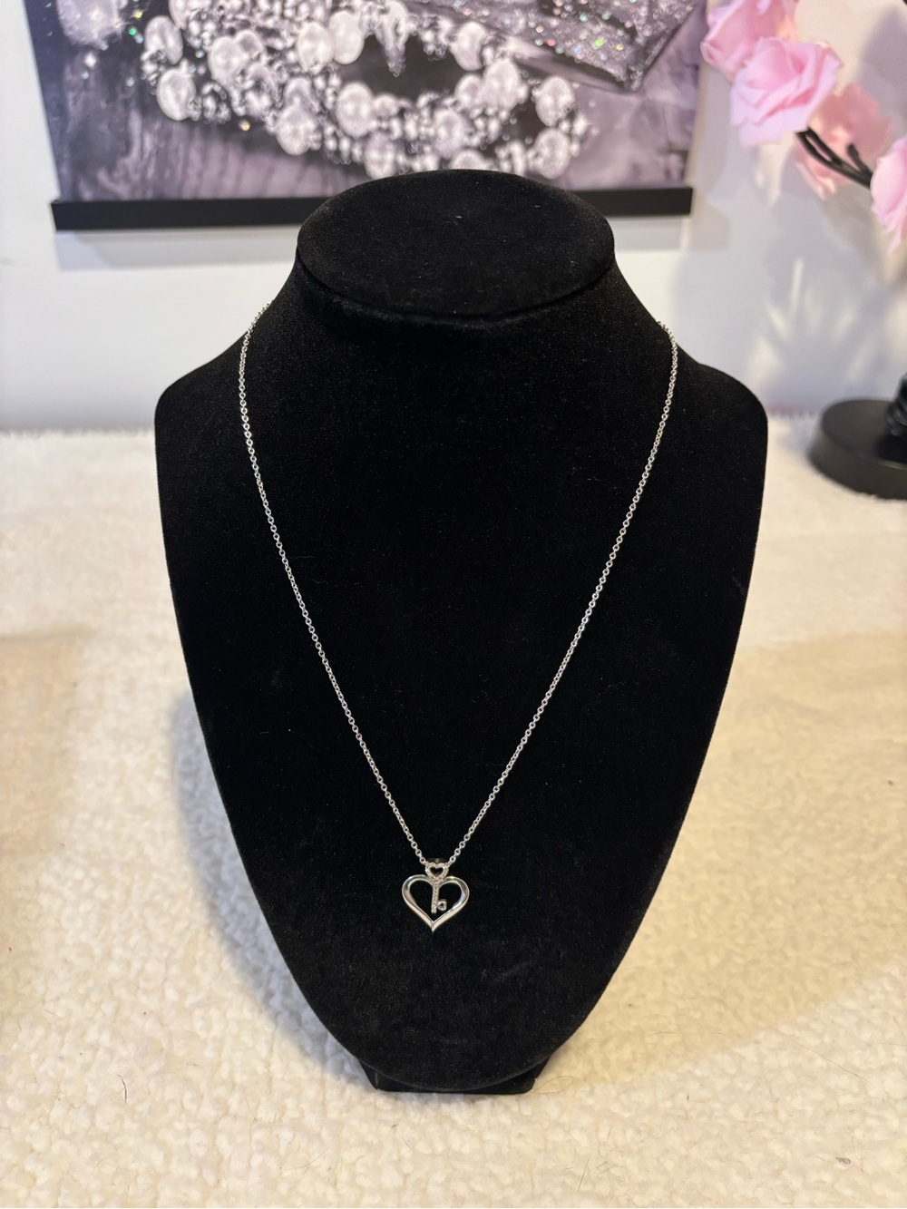 Sterling Silver 925 Heart Pendant Necklace
